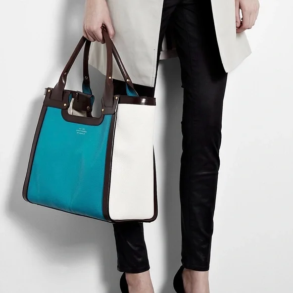 Smythson Cooper Tote Bag ~ Goat leather with Crossbody Strap - Picture 12 of 12